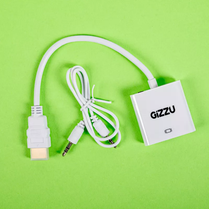 Gizzu 1080P HDMI na VGA Adapter z Audio