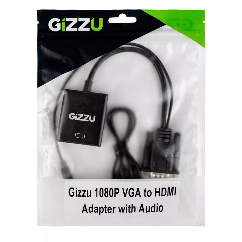 Gizzu 1080P VGA na HDMI Adapter z Audio