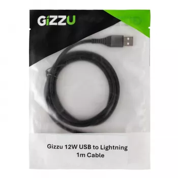 GIZZU 12W USB-A do Lightning Kabel 1m Biały