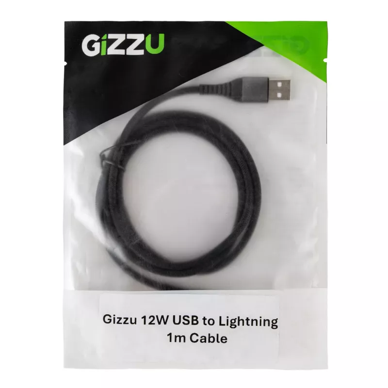 GIZZU 12W USB-A do Lightning Kabel 1m Biały
