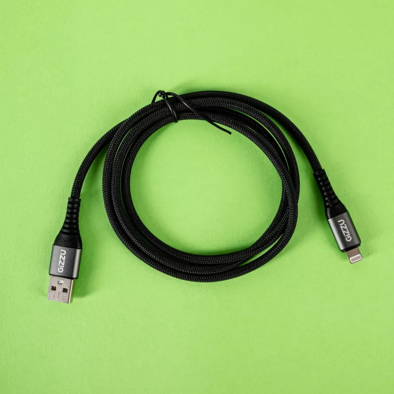 GIZZU 12W USB-A do Lightning Kabel 1m Biały