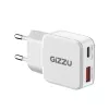 Gizzu 2-Port 20W GaN Ładowarka ścienna USB-C PD 3.0 + USB-A QC 3.0 Szybkie ładowanie Adapter - Biały