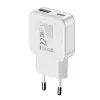 Gizzu 2-Port 30W GaN Ładowarka ścienna USB-C PD + USB-A QC Biała