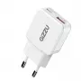 Gizzu 2-Port 30W GaN Ładowarka ścienna USB-C PD + USB-A QC Biała