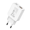 Gizzu 2-Port 45W GaN ładowarka ścienna USB-C PD i USB-A QC Biała