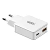 Gizzu 2-Port 45W GaN ładowarka ścienna USB-C PD i USB-A QC Biała