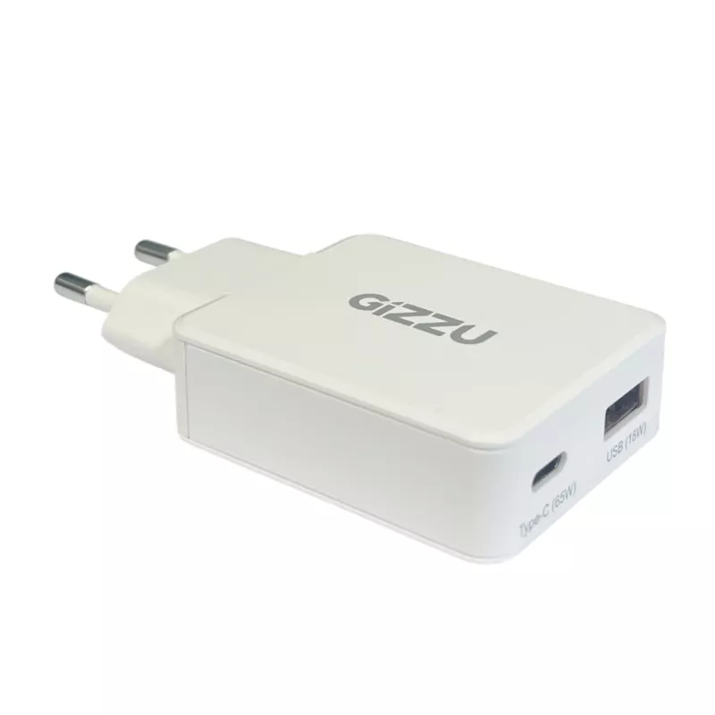 Gizzu 2-Port 65W GaN Ładowarka ścienna