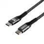 GIZZU 240W 480Mbps USB-C na USB-C pleciony kabel 1m czarny