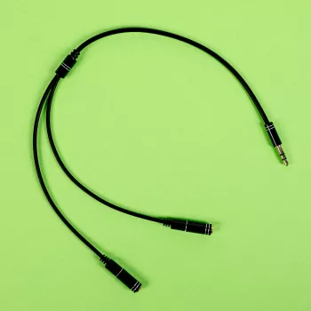 Gizzu 3-biegunowy kabel rozdzielający audio - czarny