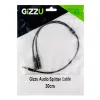 Gizzu 3-biegunowy kabel rozdzielający audio - czarny