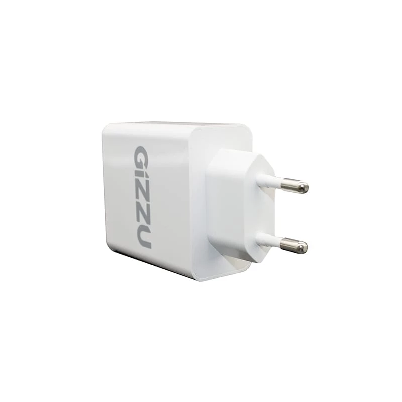 GIZZU 36W USB-C PD i QC3.0 Ładowarka ścienna z dwoma portami - Biała