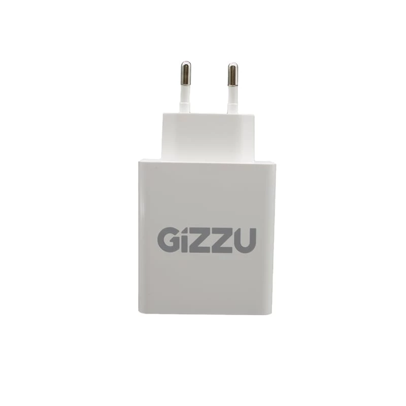 GIZZU 36W USB-C PD i QC3.0 Ładowarka ścienna z dwoma portami - Biała