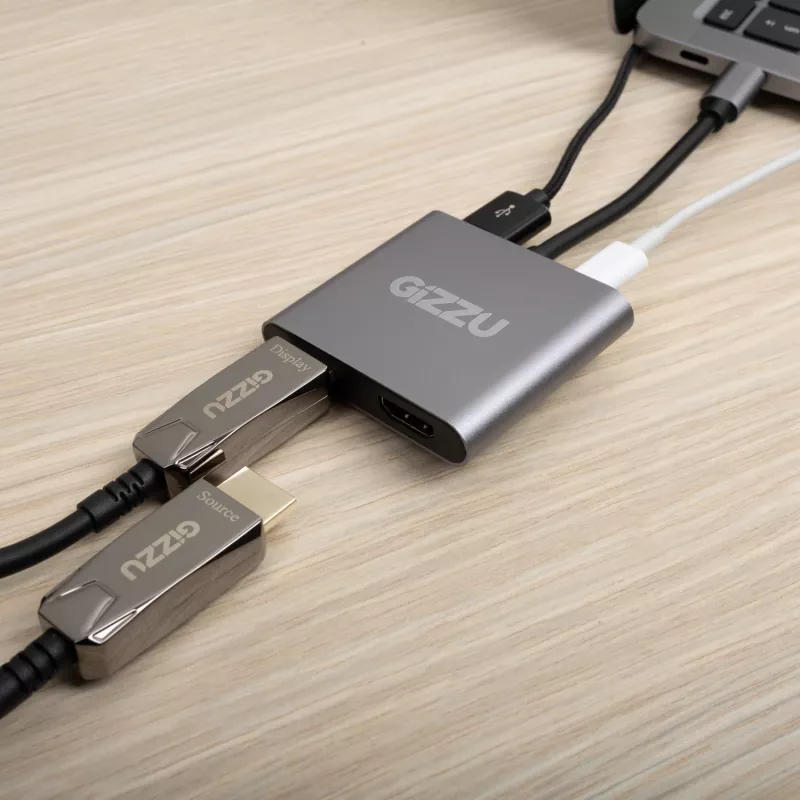 Gizzu 4-in-1 Type-C do podwójnego HDMI Hub