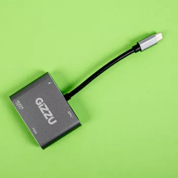 Gizzu 4-in-1 Type-C do HDMI/VGA/USB3.0 Hub