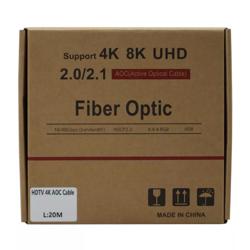 GIZZU 4K Active Fibre Optic HDMI Cable 20m