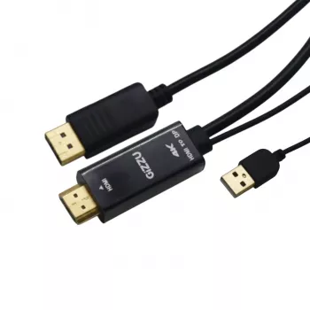 Gizzu 4K HDMI na DisplayPort aktywny kabel konwerterowy 1,8 m czarny