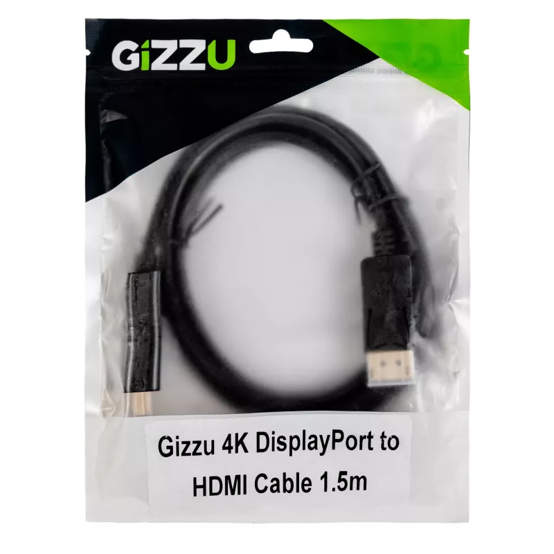 Gizzu 4K60Hz DisplayPort do HDMI Kabel 1,5 m