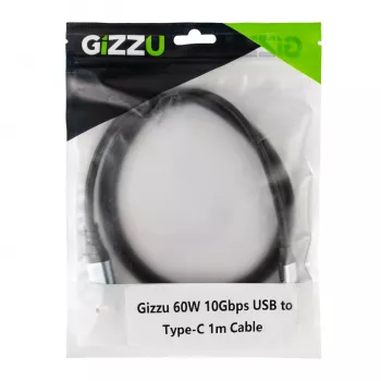 Kabel GIZZU 60W 10Gbps USB na Type-C 1m