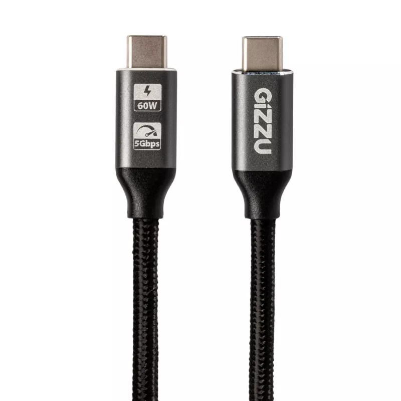Kabel GIZZU 60W 5Gbps Type-C 1m