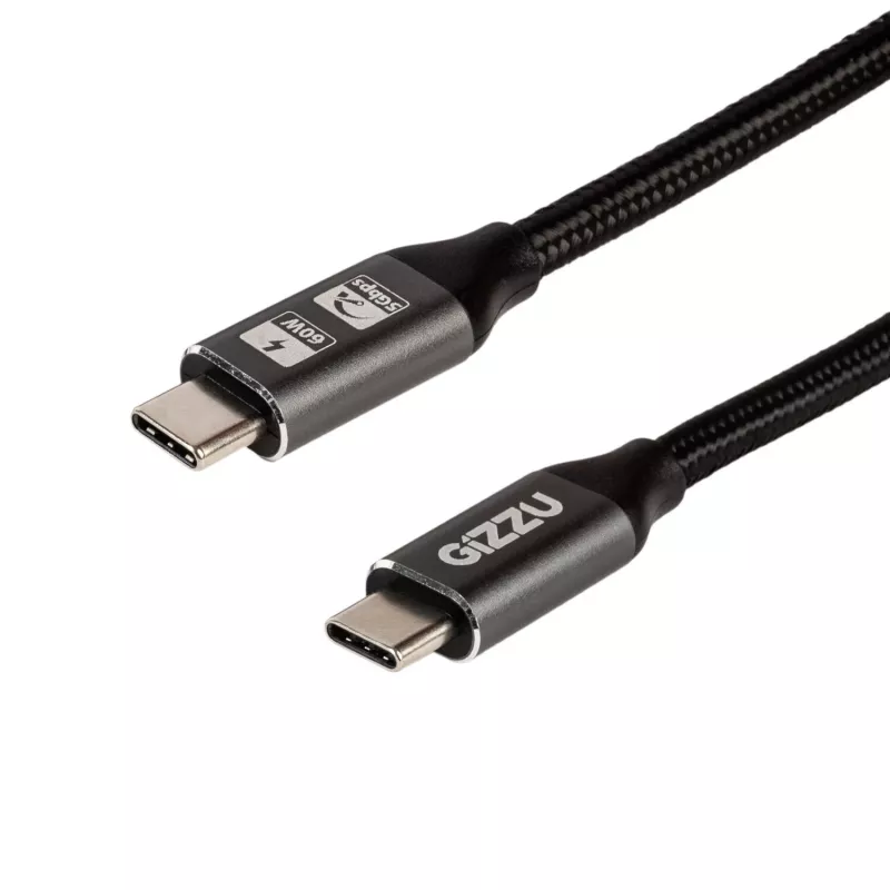 Kabel GIZZU 60W 5Gbps Type-C 1m