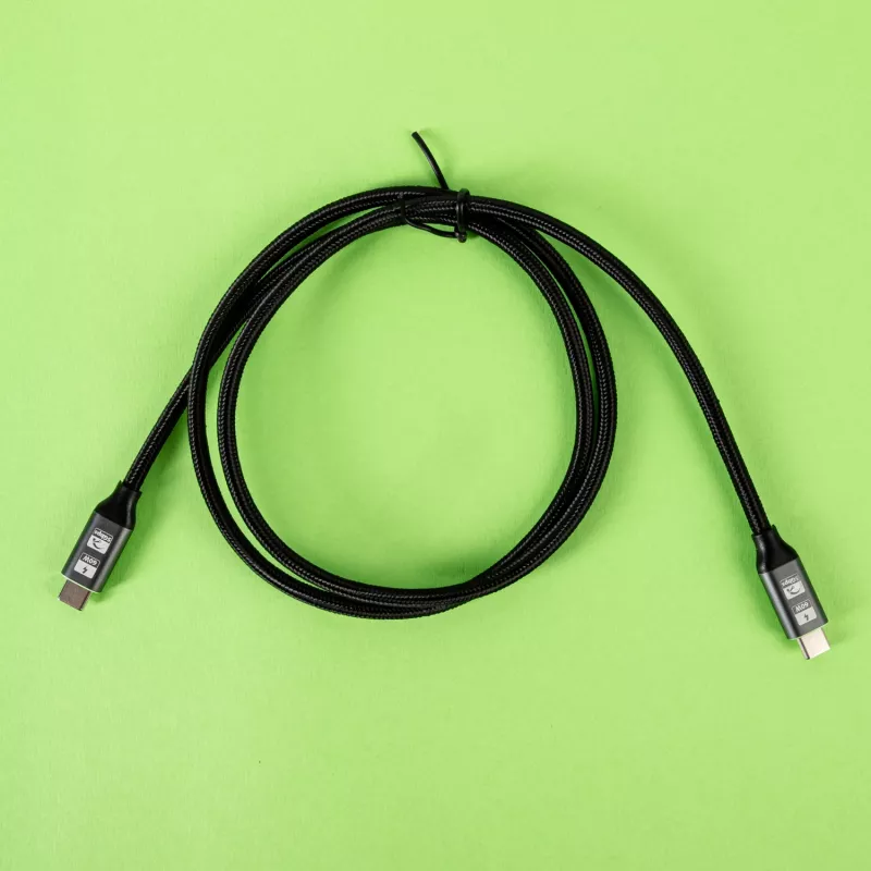 GIZZU 60W 5Gbps USB-C do USB-C Kabel 2m Czarny