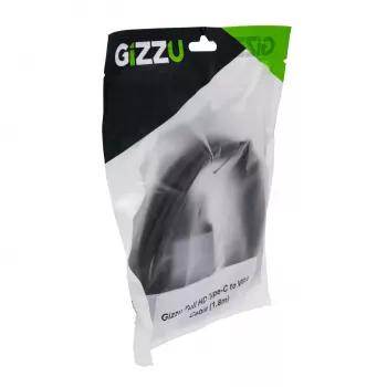 Gizzu Full HD USB-C na VGA Adapter Kabel 1,8 m Czarny
