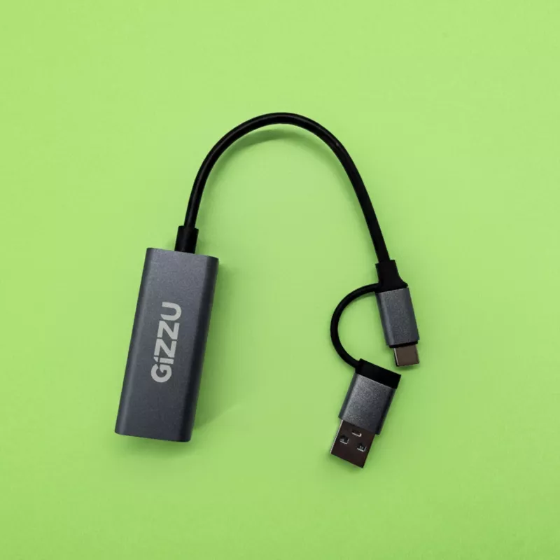 Gizzu High Speed Type-C/A do Gigabit Adapter Poly