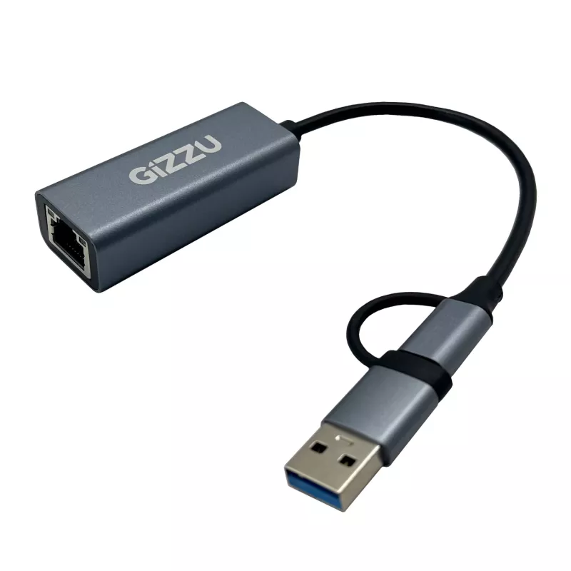 Gizzu High Speed Type-C/A do Gigabit Adapter Poly