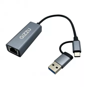 Gizzu High Speed Type-C/A do Gigabit Adapter Poly