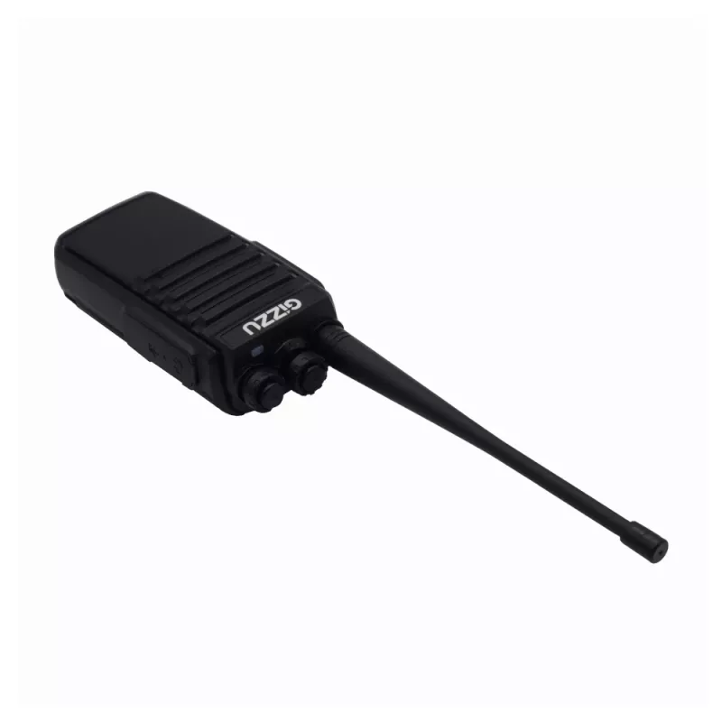 Gizzu Patrol Walkie Talkie Zestaw PMR446 8-kanałowy radiotelefon dwukierunkowy z VOX, skanowaniem, latarką – czarno-pomarańczowy (2 szt.)