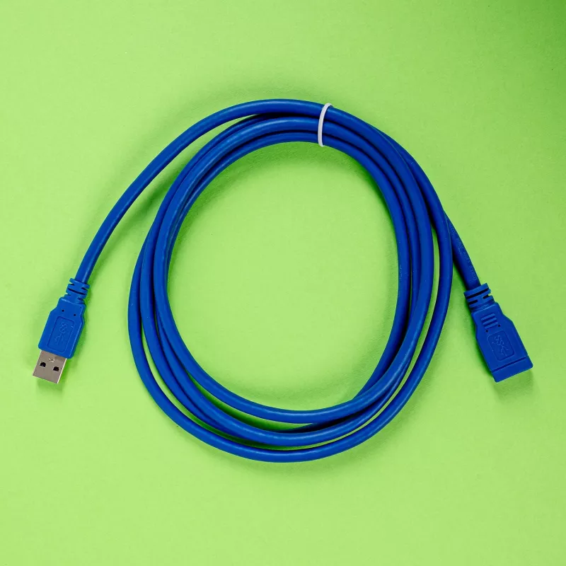 Gizzu USB 3.0 Przedłużacz 2m – 5Gbps, męski na żeński, czarny