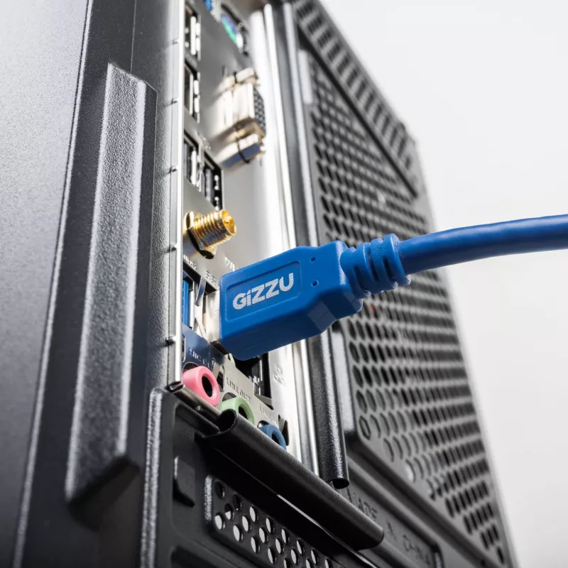Gizzu USB 3.0 Przedłużacz 5m - Niebieski