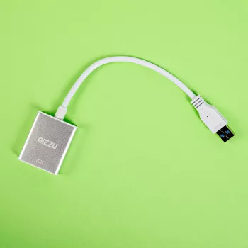 Gizzu USB 3.0 na HDMI Adapter - Full HD 1080p Video Output, Czarny