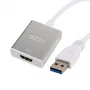 Gizzu USB 3.0 na HDMI Adapter - Full HD 1080p Video Output, Czarny