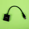Gizzu USB 3.0 na VGA Adapter – Full HD 1080p zewnętrzny konwerter wideo, USB-A męski na VGA żeński, zasilany z USB, czarny