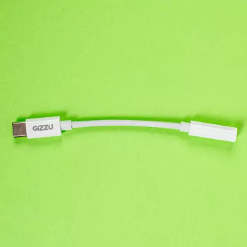 Adapter audio Gizzu USB Type-C na 3,5 mm AUX – biały