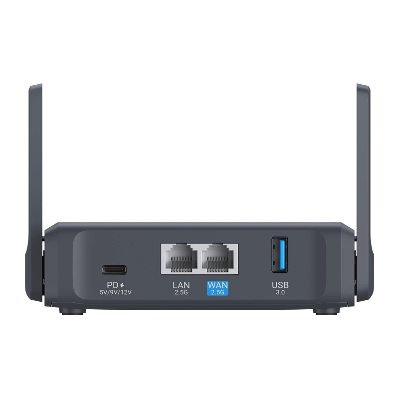 GL.iNet Slate 7 AC750 Dwuzakresowy Gigabitowy Router Bezprzewodowy z OpenWrt, USB 2.0, Gniazdem MicroSD, Obsługą VPN