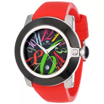 GLAM ROCK GR32040 Damski Szwajcarski Kwarcowy Zegarek Chronograf 44mm Czarna Silikonowa