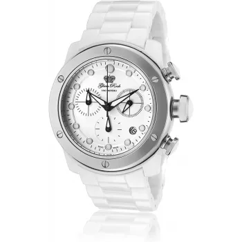 Glam Rock GR50100 Zegarek damski analogowy kwarcowy 42mm Czarna tarcza Pasek skórzany
