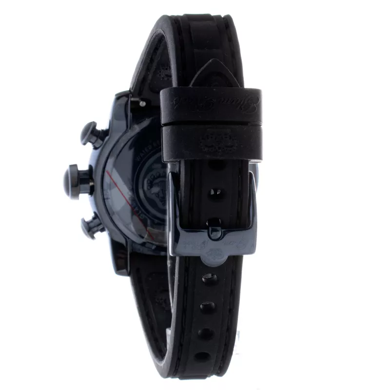 GLAM ROCK GR50112 Miami Damski Zegarek Swiss Quartz Chronograph 42mm Czarny Silikon