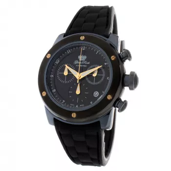 GLAM ROCK GR50112 Miami Damski Zegarek Swiss Quartz Chronograph 42mm Czarny Silikon
