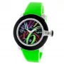 Zegarek GLAM ROCK Women's Miami Beach Chronograph GR32038 - 44mm koperta ze stali nierdzewnej, biały silikonowy pasek, szwajcarski kwarc