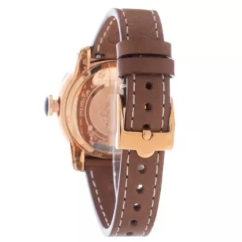 Zegarek damski GLAM ROCK GR31007D 40mm Swiss Quartz Stal nierdzewna Biała masa perłowa Biały skórzany pasek