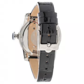Zegarek damski GLAM ROCK GR32018-BB (44mm) - szwajcarski kwarc, czarny ceramiczny bezel, silikonowy pasek