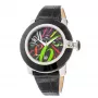 Zegarek damski GLAM ROCK GR32018-BB (44mm) - szwajcarski kwarc, czarny ceramiczny bezel, silikonowy pasek