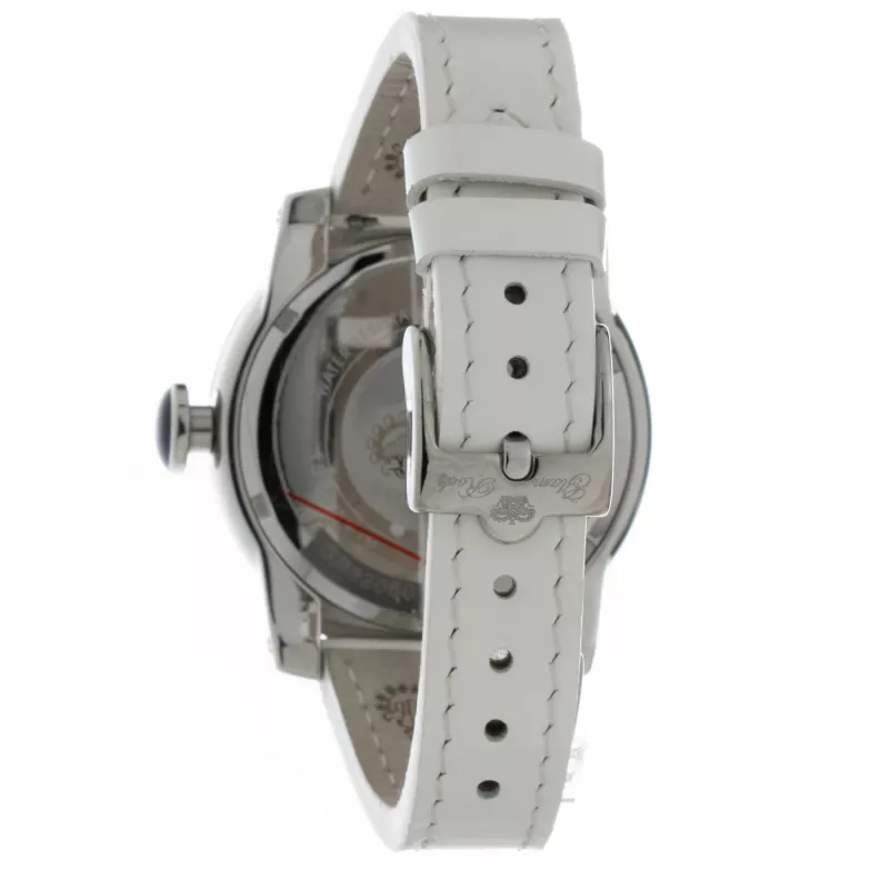 Zegarek damski GLAM ROCK GR32050 44mm Swiss Quartz Chronograph Biały Silikonowy Pasek