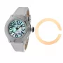 Zegarek damski GLAM ROCK GR32050 44mm Swiss Quartz Chronograph Biały Silikonowy Pasek