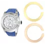 Zegarek damski GLAM ROCK GR32080 Miami 44mm Swiss Quartz Biały Silikon