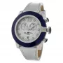 Zegarek damski GLAM ROCK GR32116 (44mm) - Swiss Quartz, stal nierdzewna, czarny pasek silikonowy