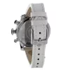 Zegarek damski GLAM ROCK GR32153 44mm Swiss Quartz, biała tarcza z masy perłowej, biały skórzany pasek